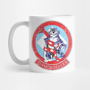 Grumman F-14 Tomcat - Diamondbacks - Grunge Style Mug